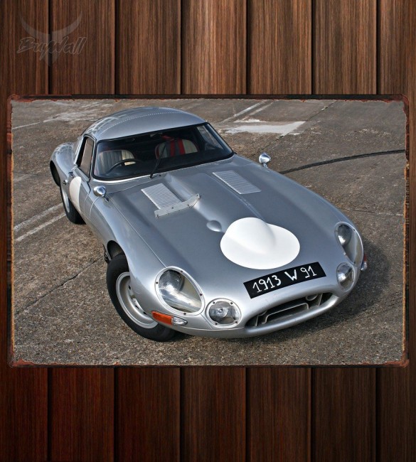 Металлическая табличка Jaguar E-Type Low-Drag Coupe (Series I)